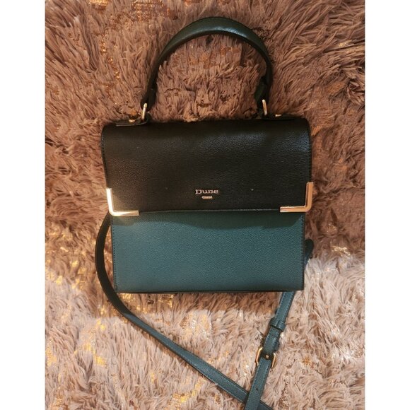 Dune London Womens Teal/Mustard Top Handle Bag - Picture 2 of 8